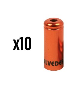 Embout de Gaine de Frein 5 Mm Alu Orange Etanche (Vendu Par 10) -Elvedes-
