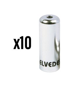 Embout de Gaine Derailleur 4,2 Mm Alu Argent (Vendu Par 10) -Elvedes-