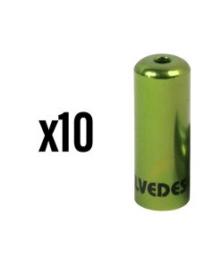 Embout de Gaine Derailleur 4,3 Mm Alu Vert Etanche (Vendu Par 10) -Elvedes-