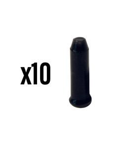 Embout de Cable Derailleur-Frein Elvedes 2,3Mm Alu Noir (Vendu Par 10)