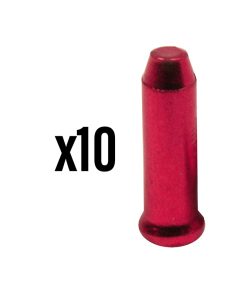 Embout de Cable Derailleur-Frein Elvedes 2,3Mm Alu Rouge (Vendu Par 10)