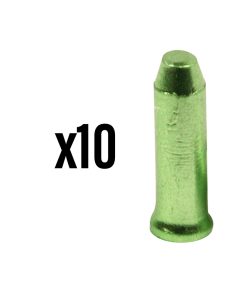 Embout de Cable Derailleur-Frein Elvedes 2,3Mm Alu Vert (Vendu Par 10)