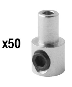 Serre Cable de Frein Diam 8 Mm - L 14 Mm Laiton (Vendu Par 50) -Elvedes-