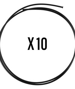 Liner Elvedes Noir Avec Trompette Pour Passage Integre Des Cables de Frein Diam 2 - 2,5 Mm L 1000 Mm (Vendu Par 10)