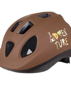 Casque Velo Enfant Polisport Adventure Marron Taille 48-52Cm Avec Molette (Vendu Sur Carte)