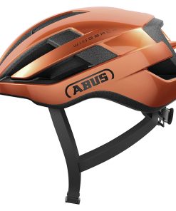 Casque Velo Adulte Abus Urbain Wingback Goldfish Orange Brillant Taille L (57-61Cm) Reglage Molette