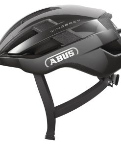 Casque Velo Adulte Abus Urbain Wingback Titan Gris Brillant Taille M (54-58Cm) Reglage Molette