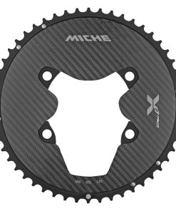 Plateau Route 4Bra D.110 Pour Shimano Ultegra R8100 Miche 52Dts Exterieur Noir 12V. Alu, Carbone 3K (Poids 127 G) -X2 Rd R81-