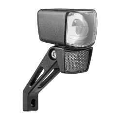 Eclairage Velo pour Moyeu Dynamo Avant Sur Fourche Axa Nxt 30 Lux Noir Bouton Switch On-Off - pour Voir A 50M Et Visible A 3Kms - Eclairage A L'Arret 4Mn