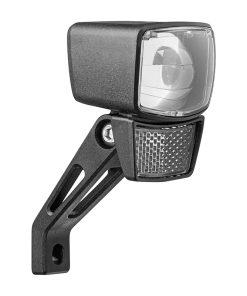 Eclairage Velo pour Moyeu Dynamo Avant Sur Fourche Axa Nxt 30 Lux Noir Bouton Switch On-Off - pour Voir A 50M Et Visible A 3Kms - Eclairage A L'Arret 4Mn