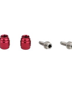 Raccord Durite Frein Elvedes Olive et Insert - Pin Compatible Sram - Avid Rouge (Paire Olive et Insert)