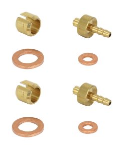 Raccord Durite Frein Elvedes Olive, Insert - Pin et Joint Compatible Hope (Paire Olive-Insert-Joint)