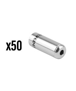 Embout de Gaine de Frein 5 Mm Alu Argent Etanche (Vendu Par 50) -Elvedes-