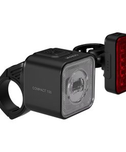Eclairage Velo Usb Kit Osram Compact 100 Lux Noir Fonction 3 Modes- Feu Stop (Avant+Arriere) -Homologation Stvzo