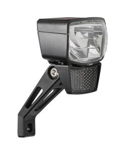 Eclairage Velo Vae - E-Bike Avant Sur Fourche Axa Nxt 60 E-Bike 6-12V Homologue Noir Compatible Dynamo - Pour Voir à 70M et Visible à 4Kms - Eclairage à L'Arret 4Mn
