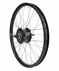 Roue Vtt - Cargo - Vae - E-Bike - Longtail 20" Er20 Arriere Noir Double Paroi Moyeu Nexus 5V Frein Centerlock 36 Rayons Inox (J.40625)