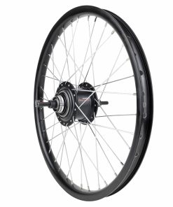 Roue Vtt - Cargo - Vae - E-Bike - Longtail 20" Er20 Arriere Noir Double Paroi Moyeu Nexus 7V Frein Centerlock 36 Rayons Inox (J.40625)