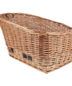 Panier Arriere Osier Basil Pour Chien 45Cm (Livre Avec Fixation Etau Porte Bagage) (45X37X21Cm)