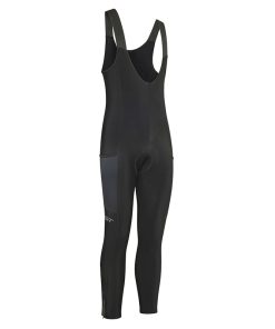 Cuissard - Collant Long Gist Bib-Tighs Zero à Bretelles Pour Temperature 0° Noir Zip Aux Chevilles L -5653