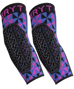 Protection Coudieres Vtt Seryt Flow Arlecchino Antibacterien, Antiderapante, Sans Couture Rose-Bleu L-Xl (Vendu à La Paire) 250 G -Ce En 1621.1 Niveau 2-