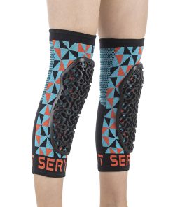 Protection Genouilleres Vtt Seryt Enfant - Junior Flow Arlecchino Antibacterien, Antiderapante, Sans Couture Bleu-Vert S-M (Vendu à La Paire) 300 G -Ce En 1621.1 Niveau 2-
