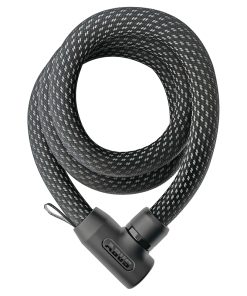 Antivol Velo Chaine à Cle Abus Yarnit 4004K Diam 24 Mm Longueur 140 Cm Avec Serrure Integree Noir -Niveau Securite 7-