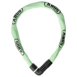 Antivol Velo Articule à Combinaison - Code Abus Tresor 6807 Diam 7 Mm L 110 Cm Vert Sauge Pene 360° - Niveau Securite 7