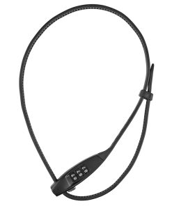 Antivol Velo Cable à Combinaison - Code Abus Combiflex Travel-Guard L 76 Cm Noir