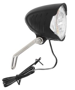 Eclairage Velo à Dynamo Avant Sur Fourche XBIKE City Led 30 Lux On-Off (80Mm) Noir