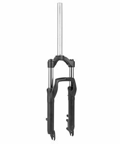 Fourche Fatbike-Vtt 20 " Easy Noir 100Mm Pour Frein à Disque Pivot Lisse L300 Mm 1"1-8-28.6 Exterieur - Roue Blocage Rapide