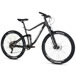 Velo Musculaire Vtt 29 Leader Fox Trion 2025 Tout Suspendu Noir Mat 10V Cadre 19,5 Pouces (H50Cm - Taille L - Pour Adulte de 178Cm À 185Cm)