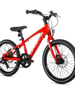 Vélo Musculaire VTT 20 Leader Fox Gamp 2026 Garçon Rouge 6 V (Taille Enfant 120 à 135 cm)