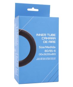 Chambre à Air Trottinette 10 x 3.00 (80-65-6) Valve Standard Droite