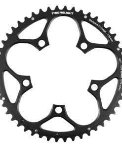 Plateau Route 5Bra D.110 Stronglight 50Dts Exterieur Alu Noir Type Shimano 9-10V.