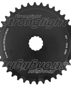 Plateau Vae-E-Bike Direct Mount Pour Bosch Stronglight -3- 38Dts Mono Noir Alu (Plateau Plein 3Ème Generation) -Inclus Pare Chaine Hebie-