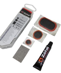 Kit Reparation Chambre a Air Zefal Universel - Boite (6 Patchs 25mm + 2 Patchs 24X35mm + Colle + Rape Acier) Avec Notice
