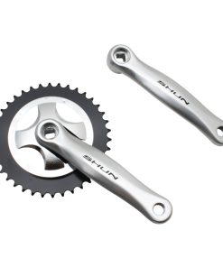 Pedalier City Gravity Manivelles Alu 165mm Plateau 38D. Chaine 5-8V.