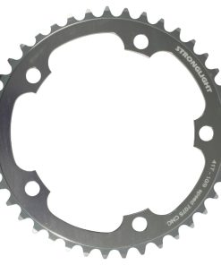 Plateau Route 5 Branches D.130 Stronglight 41 Dents Interieur Argent Alu 7075 Type Shimano 9-10V.