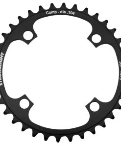 Plateau VTT 4 Branches D.104 Stronglight Mono 36 Dents Noir Alu 7075 - Epaisseur 3.5mm 8-9V.