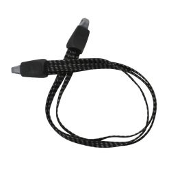 Sandow - Tendeur Velo Plat Double Fil Avec Crochets 580mm Noir-Gris (Vendu A L Unite)