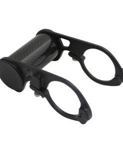 Support Compteur Carbone Pour Cintre Guidon 31,8mm Noir 32G (Largeur 45mm et Diametre 25mm)