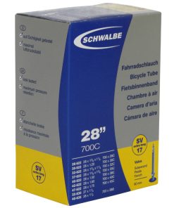 Chambre a Air Velo 700 X 28-45 Schwalbe Valve Presta Obus Demontable 60mm Tout Alu (Sv17Vl)
