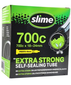 Chambre a Air Velo 700 X 19-25 Slime Valve Presta Obus Demontable Avec Liquide Anti-Crevaison