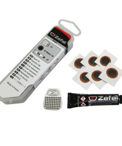 Kit Reparation Chambre a Air Zefal Route - Boite (6 Patchs 15mm + Colle 5G + Rape Acier) Avec Notice