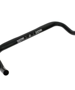 Cintre Guidon Contre La Montre Plat Satori Aero Alu Noir 31,8 L 415mm (Type Corne de Vache) Mesure Axe-Axe