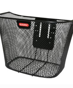 Panier Avant Acier Nid Abeille Klickfix 16L Noir Avec Platine Fixe (35X26X25Cm)