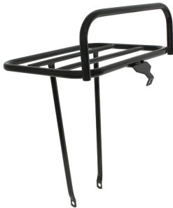 Porte Bagage Velo Avant A Tringles Gravity Large Diam 10mm Noir 26"-28" (Largeur 36Cm X Longueur 28Cm) Poids Max 10Kgs