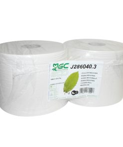 Papier Bobine Essuie-Main Blanc Minerva A Usage Professionnel Double Epaisseur (2 Bobines - 1000 Feuilles)