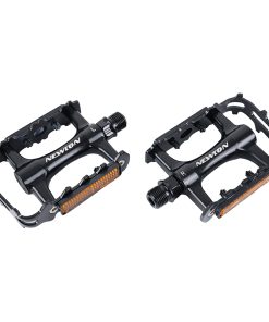 Pedale VTT Alu Newton Noir Cage Alu Noir 9-16" Roulement Du (Paire)
