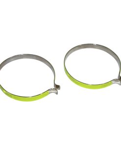 Pince Pantalon Gravity Acier Chrome Avec Bande Reflechissante (Paire)